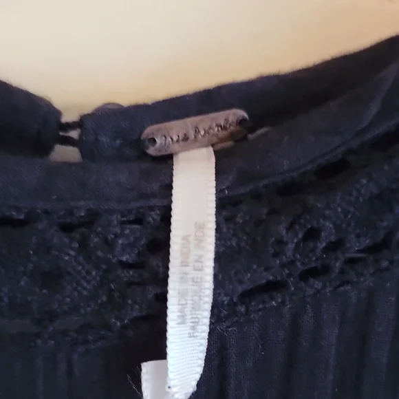 NWT Free People Perfectly Victorian Embroidered Mini Dress Black Size XS NWT Free People Perfectly Victorian Embroidered Mini Dress Black Size XS